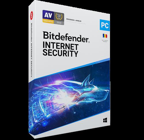 Licenta retail Bitdefender Internet Security - protectie completapentru Windows, valabila pentru 1 an, 10 dispozitive, new