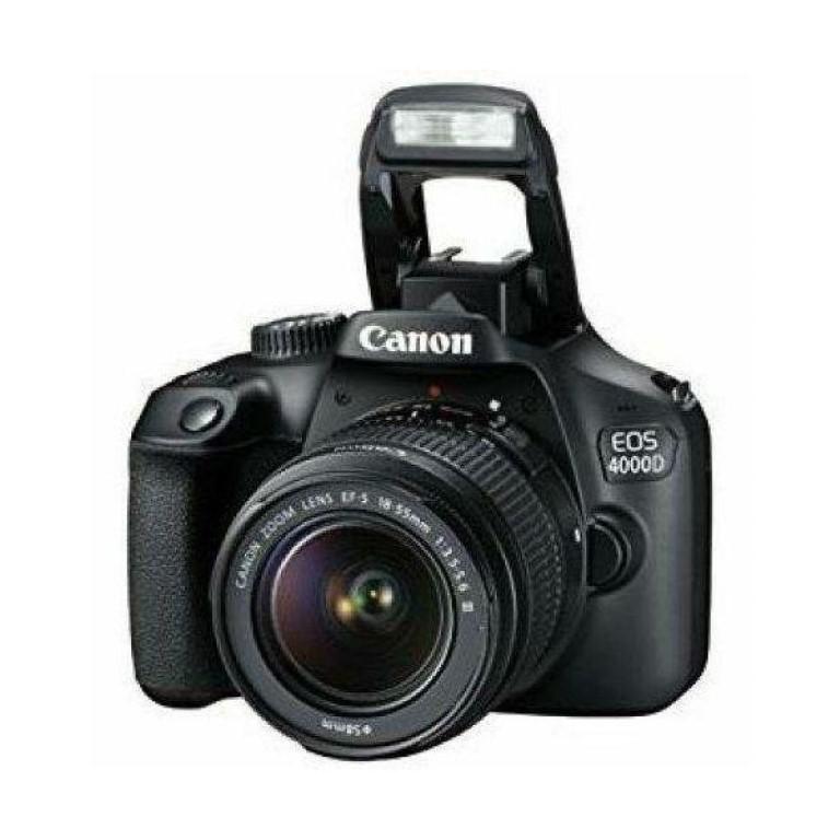Camera foto Canon kit EOS-4000D + EF-S 18-55mm DCIII, 18.7MP,2.7" TFT fixed DIGIC 4+, 3 cadre / sec, ISO 100-6400,FullHD movies 30fps,compatibil SD/SDHC/SDXC,30-1/4000 sec,9 puncte de focus HDMI mini,USB,WI-FI, accumulator Li-ion LP-E10, montura EF/EF-S.
