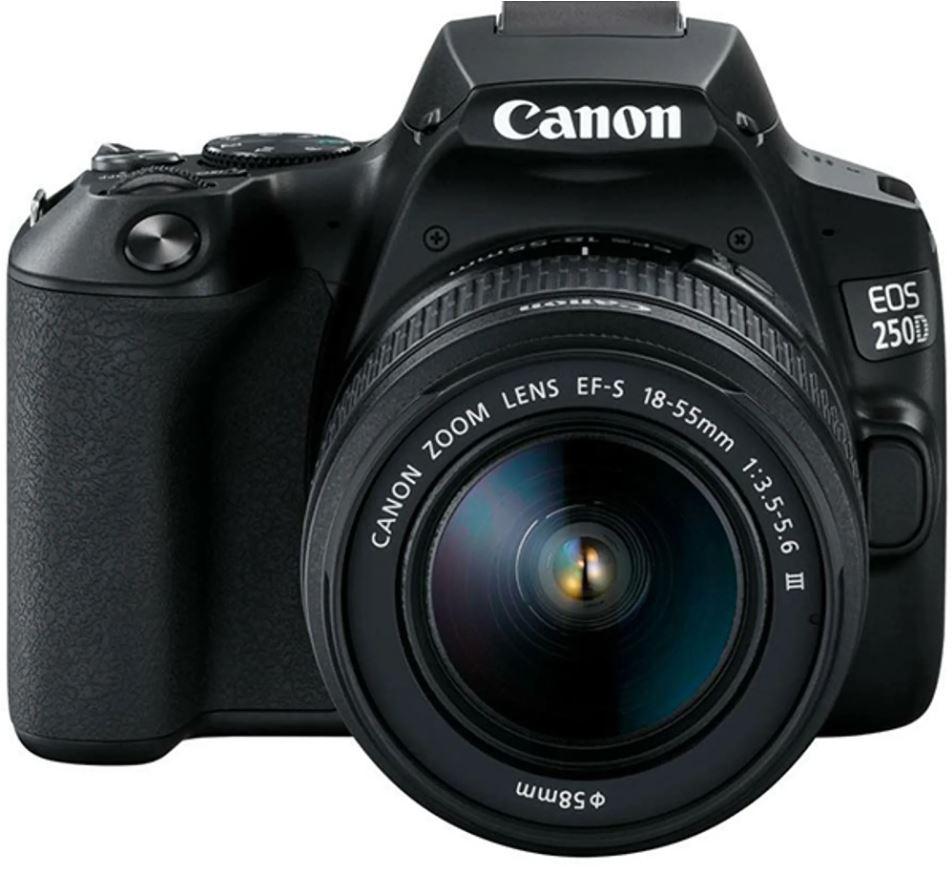 Camera foto Canon DSLR EOS 250D + 18-55 DC III kit, Black, 24.1MP