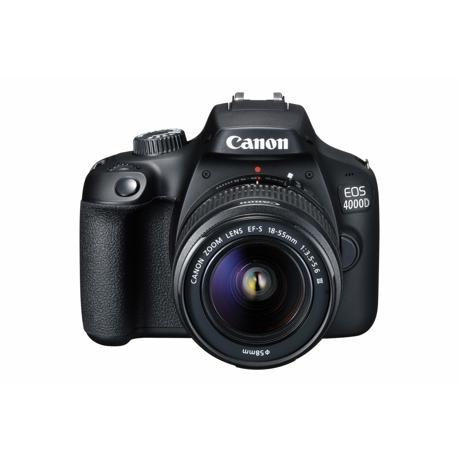 Camera foto Canon kit EOS-4000D + EF-S 18-55mm DCIII, 18.7MP,2.7" TFT fixed DIGIC 4+, 3 cadre / sec, ISO 100-6400,FullHD movies 30fps,compatibil SD/SDHC/SDXC,30-1/4000 sec,9 puncte de focus HDMI mini,USB,WI-FI, accumulator Li-ion LP-E10, montura EF/EF-S.
