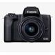 Camera foto Canon EOS M50 Mark II, Black KIT EF-M15-45 IS STM, 24.1 MP, DIGIC 8, ecran 3" LCD touchscreen, micro USB, Bluetooth, WI-FI, micro HDMI, 3.5mm jack microfon, Dual Pixel CMOS AF System, Rafala 10FPS, filmare 4K, APS-C sensor, greutate body 387g, carduri compatibile: SD, SDHC, SDXC (UHS-I