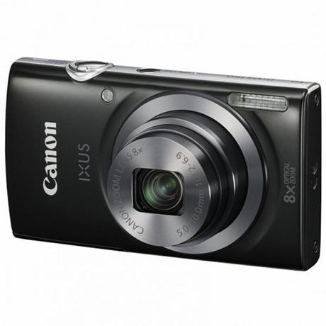 Camera foto Canon IXUS 185, rezolutie 20 MP, senzor CCD, zoom optic 8x, 3.0" LCD, procesor imagine DIGIC 4+, blitz, format video HD, mini-USB, tip baterie NB-11L, culoare negru