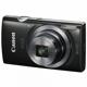 Camera foto Canon IXUS 185, rezolutie 20 MP, senzor CCD, zoom optic 8x, 3.0" LCD, procesor imagine DIGIC 4+, blitz, format video HD, mini-USB, tip baterie NB-11L, culoare negru