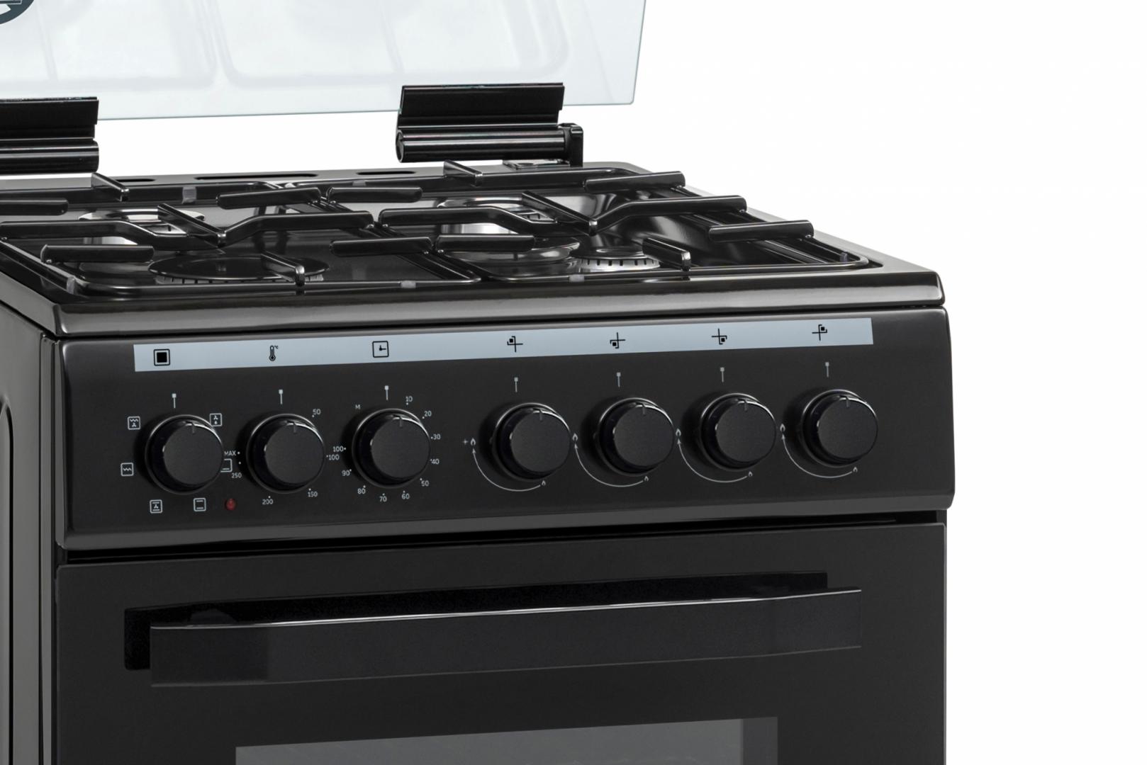 Aragaz mixt Heinner HFSC-V60LITGC-BK