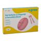 Set farfurie cu lingurita si furculita silicon, roz , UG-SET9PK