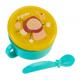 Bol 2 in 1 pentru snackuri si lingurita, blue, U-Grow A-2504BL