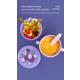 Bol 2 in 1 pentru snackuri cu lingurita, mov, A-2504PP