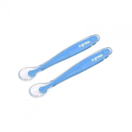Set 2 lingurite silicon , light blue, U-Grow UG-032LB