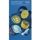 Bol 2 in 1 pentru snackuri si lingurita, blue, U-Grow A-2504BL