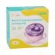 Bol 2 in 1 pentru snackuri cu lingurita, mov, A-2504PP