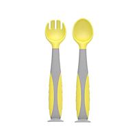 Set lingurita si furculita , galben, U-Grow UG-218YE