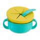 Bol 2 in 1 pentru snackuri si lingurita, blue, U-Grow A-2504BL
