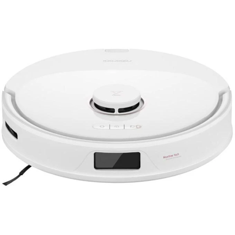 Robot Aspirator Roborock Q8 Max, 5500Pa, Perie DuoRoller™, Capacitate rezervor de apa de 350 ml, Volum cos de gunoi de 470 ml, Sac de praf de 2, 5 L, Reactive Tech, Alb