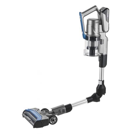 Aspirator vertical FRAM FSVC-M28.8BR, 29.6V, Filtru HEPA, Perie electrica cu lumini LED, 3 moduri de aspirare , Autonomie 60 minute (max.), 0.65L, Argintiu