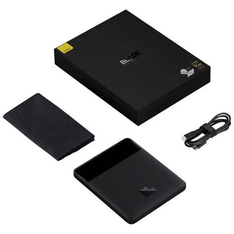 Baterie exerna Baseus Blade, 20000mAh, PD 100W, ultra thin, 2 x USB; 2 x USB Type-C, display digital pt. status baterie, total 5A,