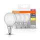 3 Becuri LED Osram Base Classic P, E14, 4W (40W), 470 lm, lumina calda (2700K), semi-transparent