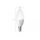 Bec LED RGB inteligent Philips Hue B39, Bluetooth, E14, 5.3W, 470 lm, lumina alba si color (2000-6500K)