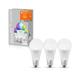 3 Becuri LED RGB inteligent Ledvance SMART+ WiFi Classic Multicolour A, E27, 9W (60W), 806 lm, lumina alba si color (2700-6500K)