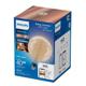Bec LED inteligent vintage (decorativ) Philips Filament Globe Clear G200, Wi-Fi, Bluetooth, E27, 6.7W (40W), 470 lm, lumina alba (27 00-6500K)