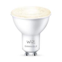 Bec LED inteligent WiZ Connected Dimmable, Wi-Fi, GU10, 4.9W (50W), 345 lm, lumina calda (2700K), dimabil, compatibil Google Assista nt/Alexa/Siri