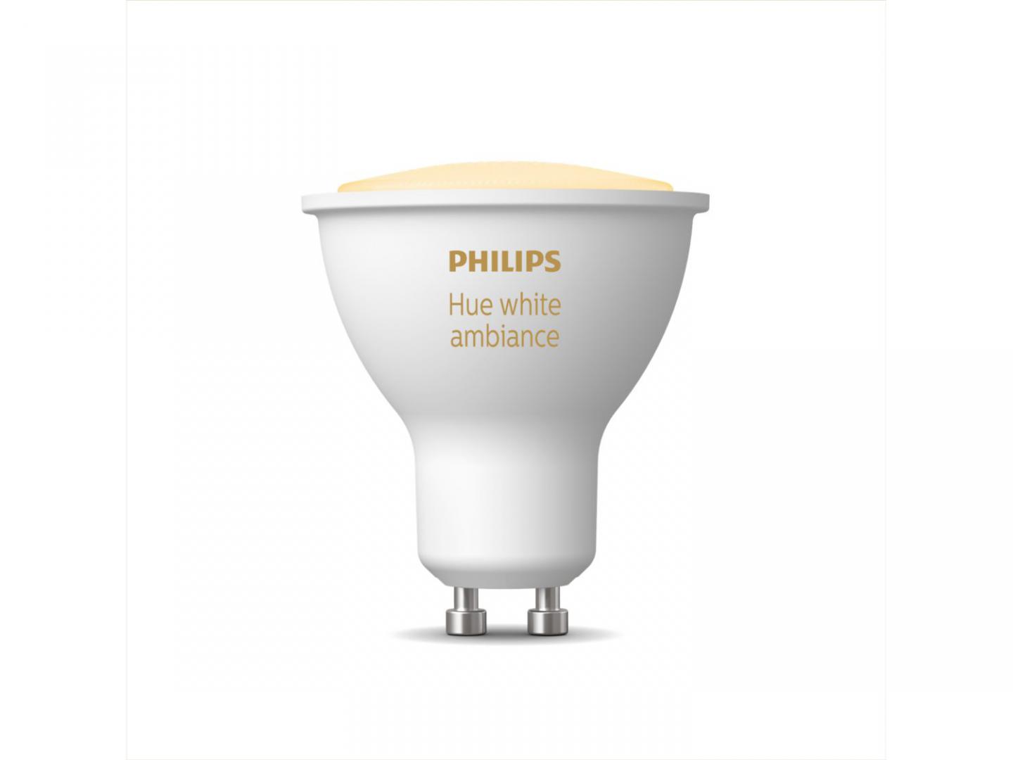 Bec LED inteligent Philips Hue Spot, Bluetooth, GU10, 5W, 350 lm, lumina alba (2200-6500K)