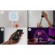 Pachet 3 Becuri LED RGB inteligente Philips Hue A60, Bluetooth, E27, 9W (60W), 806 lm, lumina alba (2000-6500K) + Consola Hue Bridge + Intrerupator cu variator