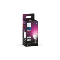 Bec LED RGB inteligent Philips Hue P45, Bluetooth, E14, 5.1W, 470 lm, lumina alba si color (2000-6500K)