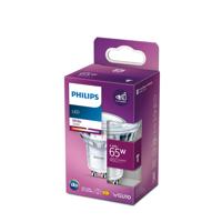 Bec LED Philips Classic, EyeComfort, GU10, 4.9W (65W), 460 lm, lumina calda (3000K)