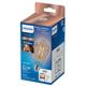 Bec LED inteligent vintage (decorativ) Philips Filament Bulb Clear ST64, Wi-Fi, Bluetooth, E27, 7W (60W), 806 lm, lumina alba (2700-6500K)