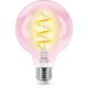 Bec LED RGB inteligent Philips Filament Globe G95, Wi-Fi, E27, 6.3W (40W), 470 lm, lumina alba si color (2200-6500K)