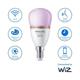 Bec LED RGB inteligent Philips Bulb P45, Wi-Fi, Bluetooth, E14, 4.9W (40W), 470 lm, lumina alba si color (2200-6500K)
