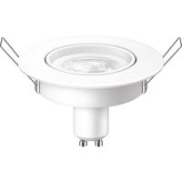 Bec LED spot Philips, GU10, 4.7W (50W), 345 lm, lumina calda (2700K), 9cm, Alb