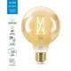 Bec LED inteligent vintage (decorativ) WiZ Connected Filament Gold G95 ,Wi-Fi, E27, 6.7W (50W), 640 lm, lumina alba (2000-5000K), compatibilGoogle Assistant/Alexa/Siri