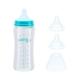 Biberon de sticla 260 ml+2 tetine extra