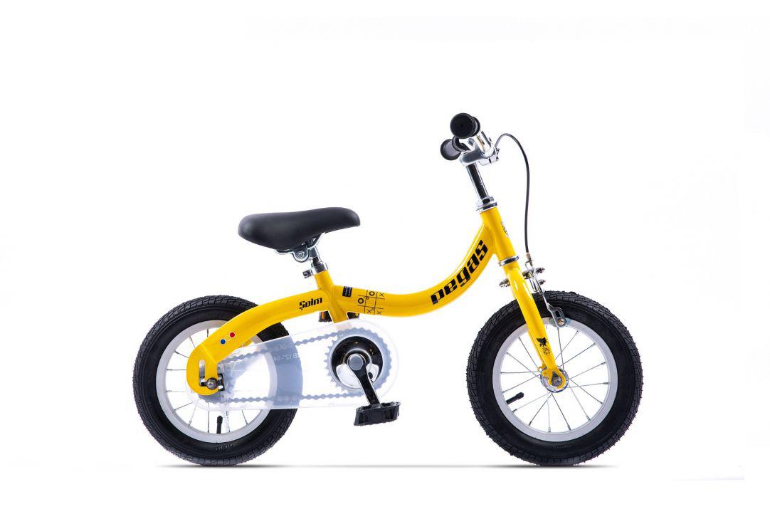 Bicicleta copii Pegas SOIM 2in1 12'' GALBEN