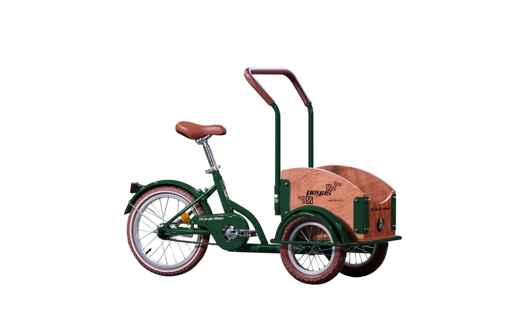 Bicicleta Pegas Mini Cargo 1s Verde Smarald