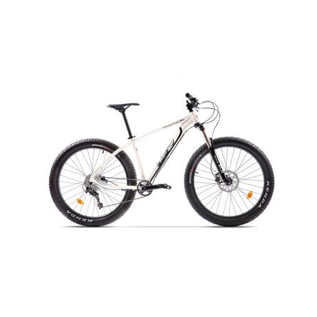 Bicicleta Pegas Drumuri Grele Pro 2017, Cadru Aluminiu M-17 Inch, 10 Viteze, Roti 27.5plus, Alb Negru
