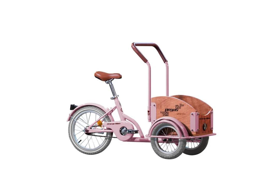 Bicicleta Pegas Mini Cargo 1s Roz Bujor