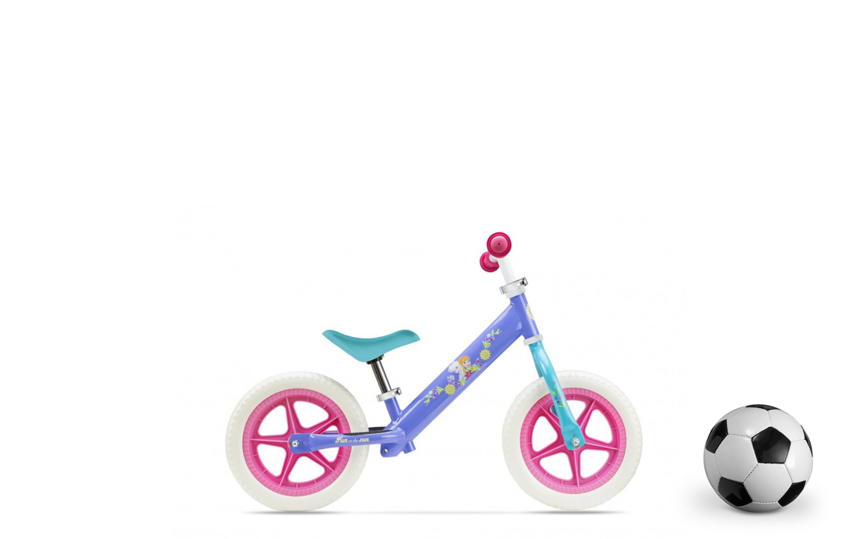 Bicicleta Pegas Copii Metal Balance Bike, Seven, Model Frozen, 12 Inch, Multicolor