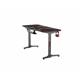 Birou gaming Serioux Radiance, material  otel carbon laminat, grosime 1.5mm, blat MDF invelit in fibra de carbon, dimensiuni blat: 1400*660* 15mm, mousepad pe intreaga suprafata a blatului(rezistent la apa), dimensiuni mouse pad: 1400*660*2mm, suport casti, suport cana/pahar, sistem management