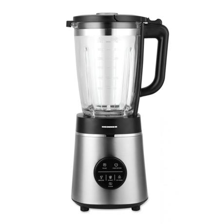 Blender de masa Heinner Bette Noir HBL-D1400SS, 1400W, Sticla 1.75L, Control digital, Viteza variabila, Carcasa inox, Negru/argintiu