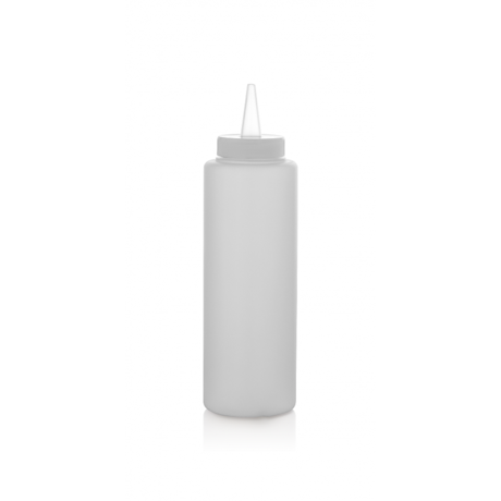 Recipient dispenser pentru sosuri COOKING BY HEINNER CHEF LINE HR-GMP-0300T, 0.33L, Plastic transparent, Diametru 5.5 cm, H 19.5 cm