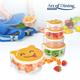 SET 4 CASEROLE CU CAPAC , PLASTIC,  ART OF DINNING BY HEINNER ( mix 3 modele in bax  - smiley/ pucca / bear)