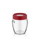 BORCAN DEPOZITARE STICLA  CU CAPAC, 580 ML ROSU, ART OF DINING BY HEINNER