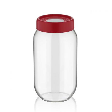BORCAN DEPOZITARE STICLA  CU CAPAC,1 L ROSU, ART OF DINING BY HEINNER