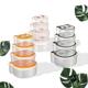 SET 4 CASEROLE CU CAPAC , PLASTIC,  ART OF DINNING BY HEINNER ( mix 3 modele in bax  - smiley/ pucca / bear)