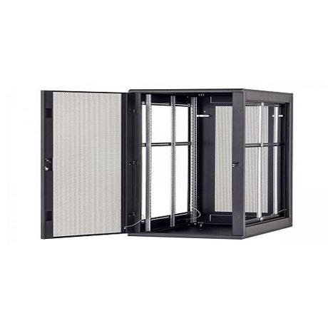 Rack de podea 19 Triton 42U 600x800mm usa fata metal perforat panouri laterale/spate detasabile sectiuni pentru ventilatie activa, sectiuni acces cabluri sus/jos/spate, picioare reglabile IP20 negru