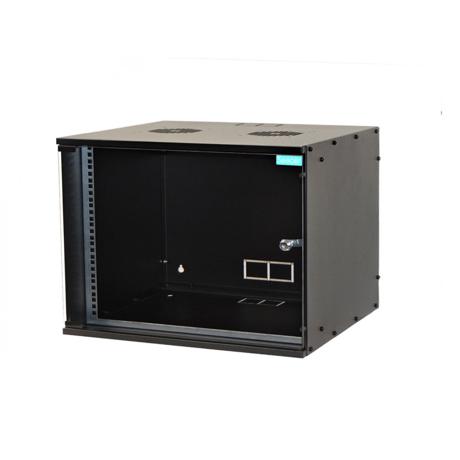 Cabiner Spacer 19" 4U, montare pe perete, 515 x 450 mm, sticla decurizata, otel 1.5mm, sarcina maxima 100kg