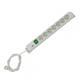Bachmann IT  PDU 7x prize Schuko, 1x Switch, 2-pole, illuminated , in Schuko, impamantare, intrerupator, lungime cablu 2 metri, RAL 7035, PVC, alb