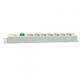 Bachmann IT  PDU 7x prize Schuko, 1x Switch, 2-pole, illuminated , in Schuko, impamantare, intrerupator, lungime cablu 2 metri, RAL 7035, PVC, alb